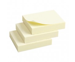 Блок бумаги Axent с клейким слоем 50x40 мм 100 листов желтый (2311-01-A)