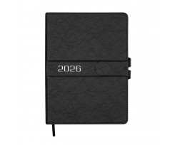 Дневник датированный 2026 Buromax Belle A5 336 страниц черный (BM.21103-01)