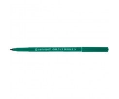 Фломастер Centropen 1-2мм, 1шт, темно-зелений (7550/17)