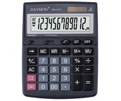 Калькулятор бухгалтерський Daymon 193х143х27 мм 12 розрядний чорний (DМ 2512)