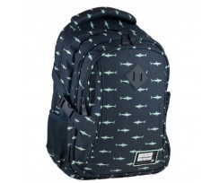 Рюкзак Astrabag Sharks 38х28х17 см 27 л темно-синій (5901137143262)