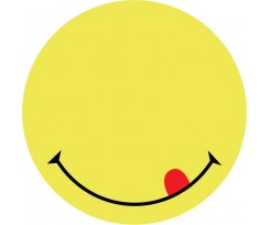 Блок паперу Axent Smile з клейким шаром 70х70 мм 50 аркушiв жовтий (2444-02-A)