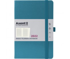 Щотижневик датований Axent Prime Strong 2022 А5 96 аркушів синій (8507-22-47-A)