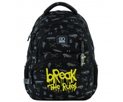 Школьный рюкзак Kite Education Break The Rules 39x29.5x12 см 17 л черный (GO25-175M-6)