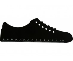 Лінійка пластикова Cool for School Sneaker 15 см чорна (CF81343)