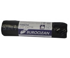 Пакеты для мусора BuroClean Eco 160 л 10 штук 22 мкм черные (10200051)