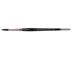 Пензлик KOLOS Classic 3049R білка кругла № 5 коротка ручка (4230490R05)
