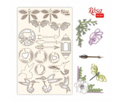 Чипборд для скрапбукинга ROSA TALENT Emotion &amp; Romance 1 белый картон 128х200 мм (94232083)