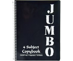Блокнот Mini Jumbo A5 клітинка150 аркушів темно-сірий (982198)