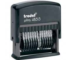 Мининумератор Trodat 13-ти разрядный шрифт 3.8 мм пластиковый черный (48313)