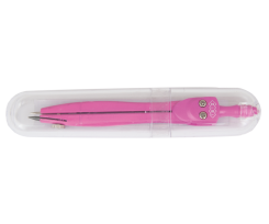 Циркуль ZiBi NEON в твердому футлярі, рожевий (ZB.5320NN-10)