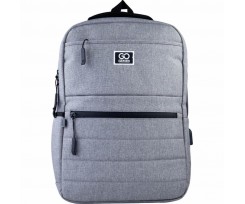 Рюкзак GoPack Сity 42x31x11 см 16 л сірий (GO21-167M-1)