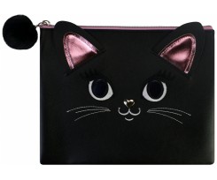 Папка Cool For School Cat А5 на блискавці чорна (CF32047)
