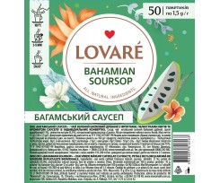 Чай Lovare Багамский саусеп 50 пакетиків зелений (lv.16263)
