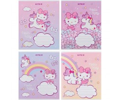 Зошит шкільний Kite Hello Kitty А5 12 аркушів коса лінія (HK24-235-1)