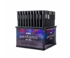 Ручка гелевая Linc Pentonic дисплей 100 шт 0.6 мм черная (411987)