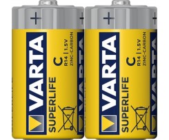 Батарейка Varta Superlife C R14 BLI 2 Zinc-carbon (4008496556502)