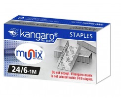 Скоби для степлера №24/6 Kangaro 1000 штук (24/6-1М)