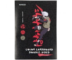 Картон двухсторонний Kite Naruto А4 цветной (NR23-255)