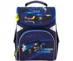 Рюкзак шкільний каркасний GoPack Education, 34x26x13см, 11л, поліестер, Speed future (GO20-5001S-13)