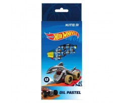 Пастель масляная Kite Hot Wheels 12 штук ассорти (HW21-071)