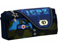 Пенал Cool For School 2 отделение синий (J-2395-blue)