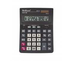 Калькулятор Brilliant 12 разрядов черный (BS-111)