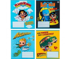 Зошит шкільний Kite DC Comics А5 12 аркушів коса лінія (DC24-235)