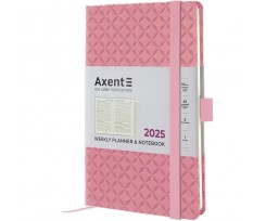 Щотижневик датований 2025 Axent Partner Gently 125x195 мм 192 сторінки світло рожевий (8522-25-01-A)