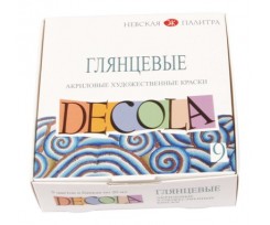 Набір акрилових фарб для декору Decola глянцевий 9 по 20 мл (52241015)