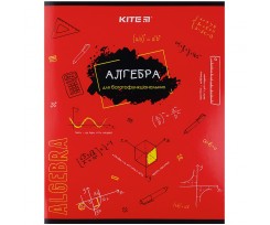Зошит предметний Kite Classic Алгебра А5 48 аркушів клітинка червоний (K21-240-08)