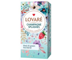 Чай Lovare Shampagne splashes 24 пакетики бленд чорного та зеленого (lv.71147)