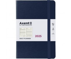 Щоденник датований 2025 Axent Partner Strong А5 368 сторінок синій (8819-25-02-A)