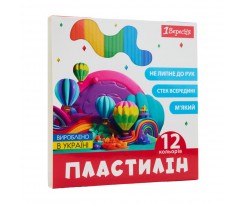 Пластилин 1Сентябрь Classic 12 цветов 240 г (540671)
