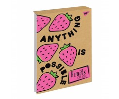 Блокнот YES Fruits Color В5 80 листов ячейка крафт (151680)