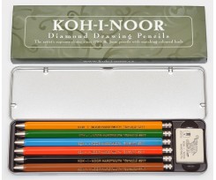 Набір з 6-ти олівців Koh-I-Noor Diamond Pencils 2 мм асорті (5217)