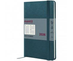 Дневник датированный 2026 Axent Partner Strong 145*210 мм 336 страниц малахитовый (8819-26-31-A)