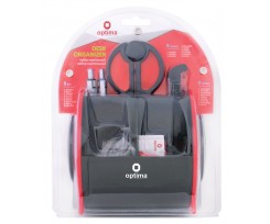 Набор настольный Optima 9 предметов красный (O31722-03)