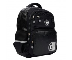 Рюкзак школьный Yes Football Game 37x27x13 см 13 л черный (559832)