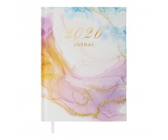 Дневник датированный 2026 Buromax Mist A5 336 страниц розовый (BM.21164-10)