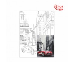Полотно на картоні з контуром ROSA START Пейзаж №27 30х40 см бавовна акрил (GPA283827)