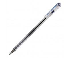 Ручка кулькова Pentel 0.7 мм, прозора, синій (BK77-C)