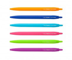 Ручка шариковая Buromax Holly Touch 0.7 мм синяя (BM.8271)