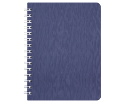 Книжка записна Buromax Bark А6 60 аркушів клітинка синій (BM.24654154-02)