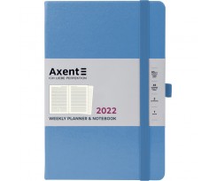 Щотижневик датований Axent Prime Strong 2022 А5 96 аркушів блакитний (8507-22-45-A)
