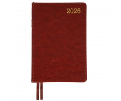 Дневник датированный 2026 Leo Planner City A5 368 страниц коричневый (252668)