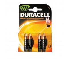 Элемент питания (батарейка) DURACELL LR3 (AAA) 4 штуки упаковка (s.52543)