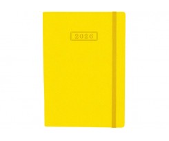 Дневник датированный 2026 Optima Namib A5 352 страницы желтый (O25205-05)