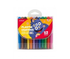 Крейда пластикова Kite Jolliers 12 кольорів (K19-083)