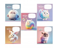 Тетрадь ученическая Школьник Little beasties 12 листов клетка (012-3248K)